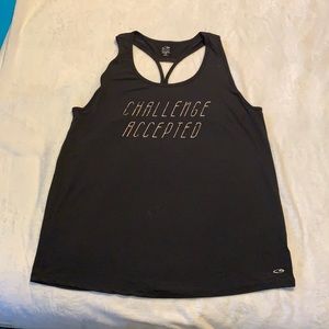 Challenge Accepted C9 black tank
